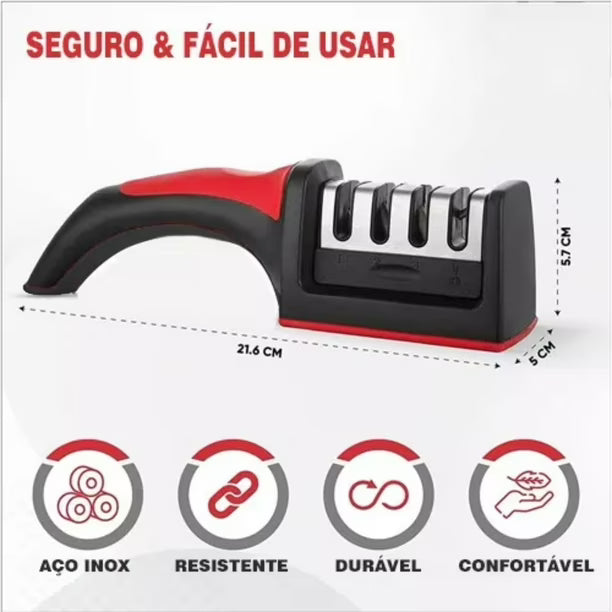 Afilador De Cuchillos Cocina 3 Etapas