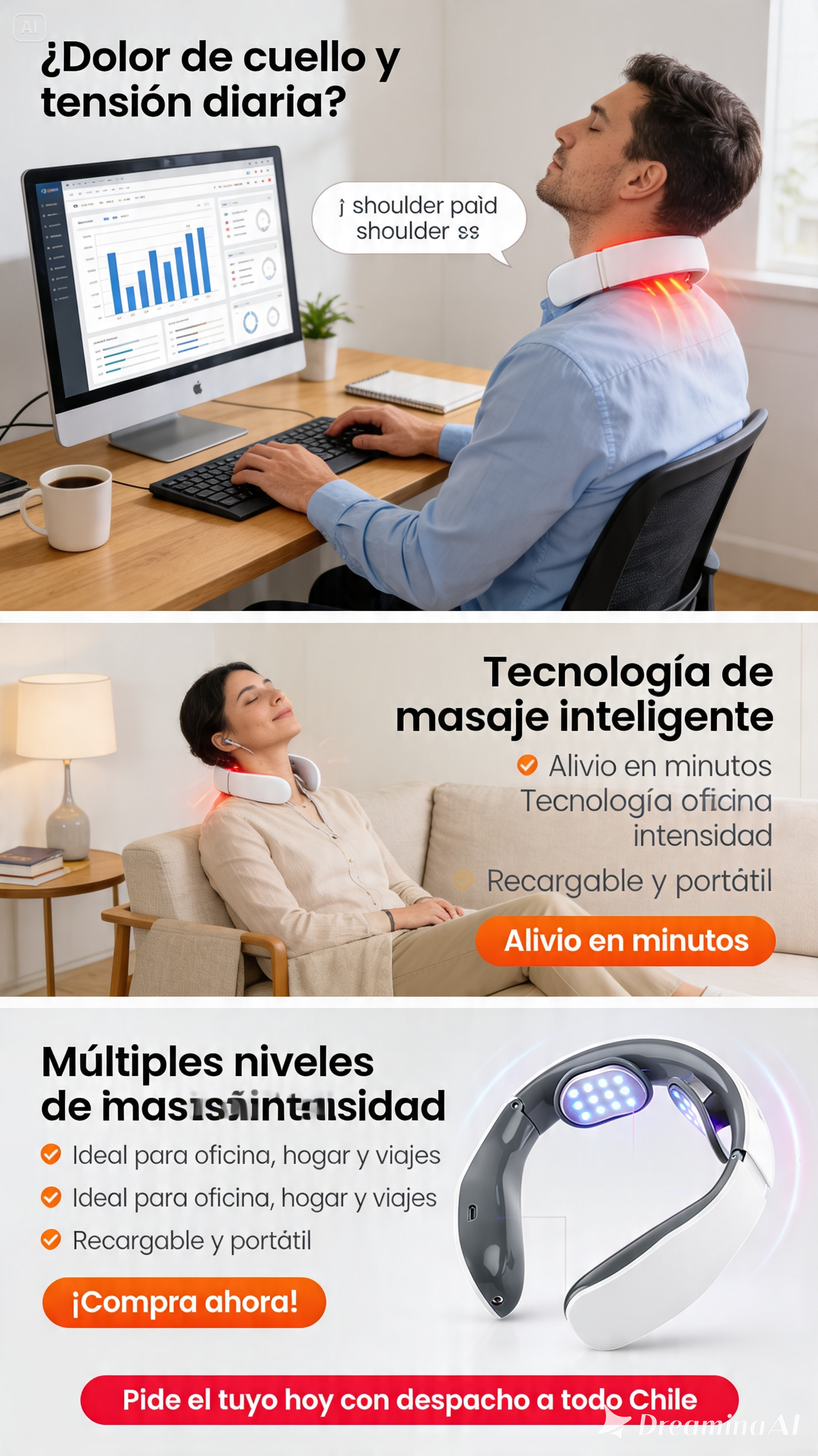 MASAJEADOR PARA CUELLO ELECTRICO