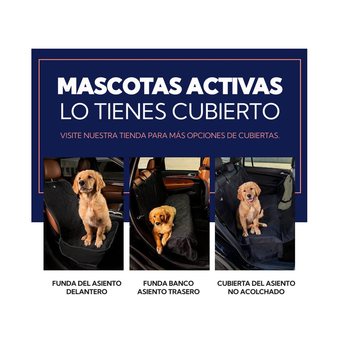 Cubre Asiento de automóvil para mascotas