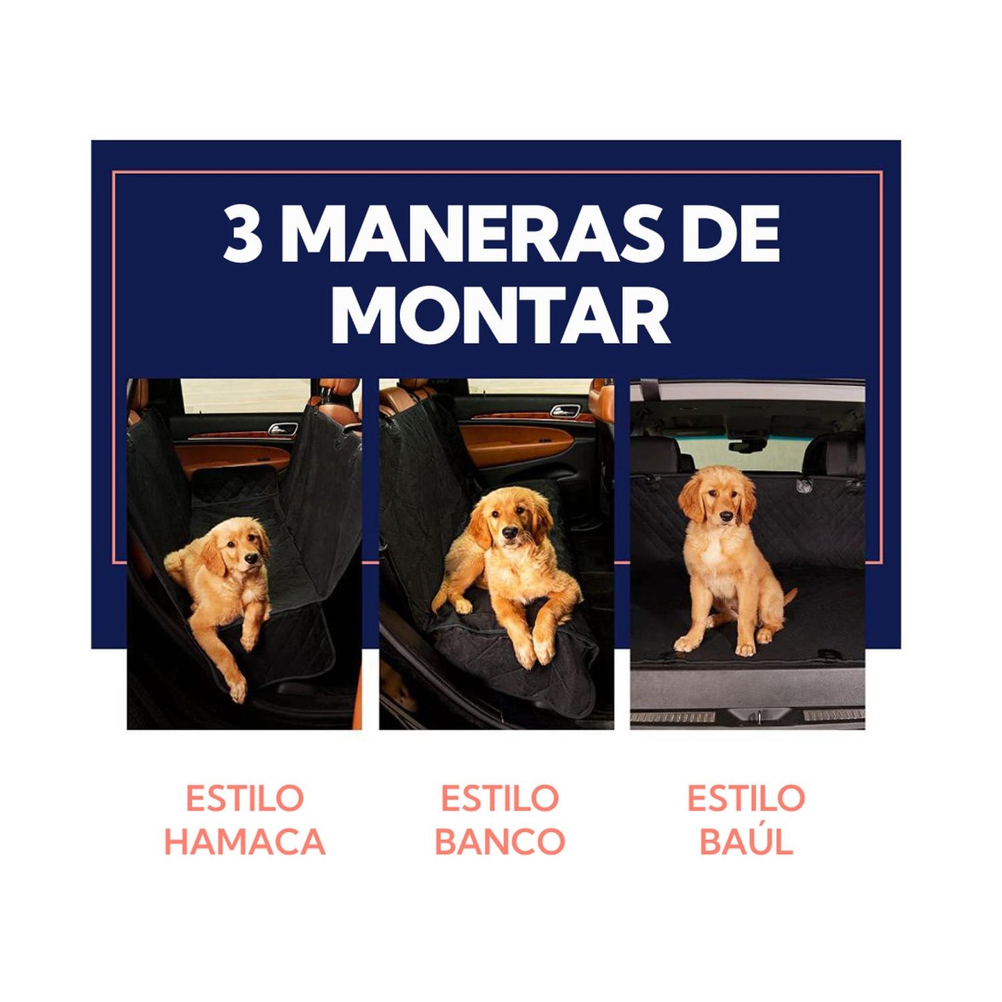 Cubre Asiento de automóvil para mascotas