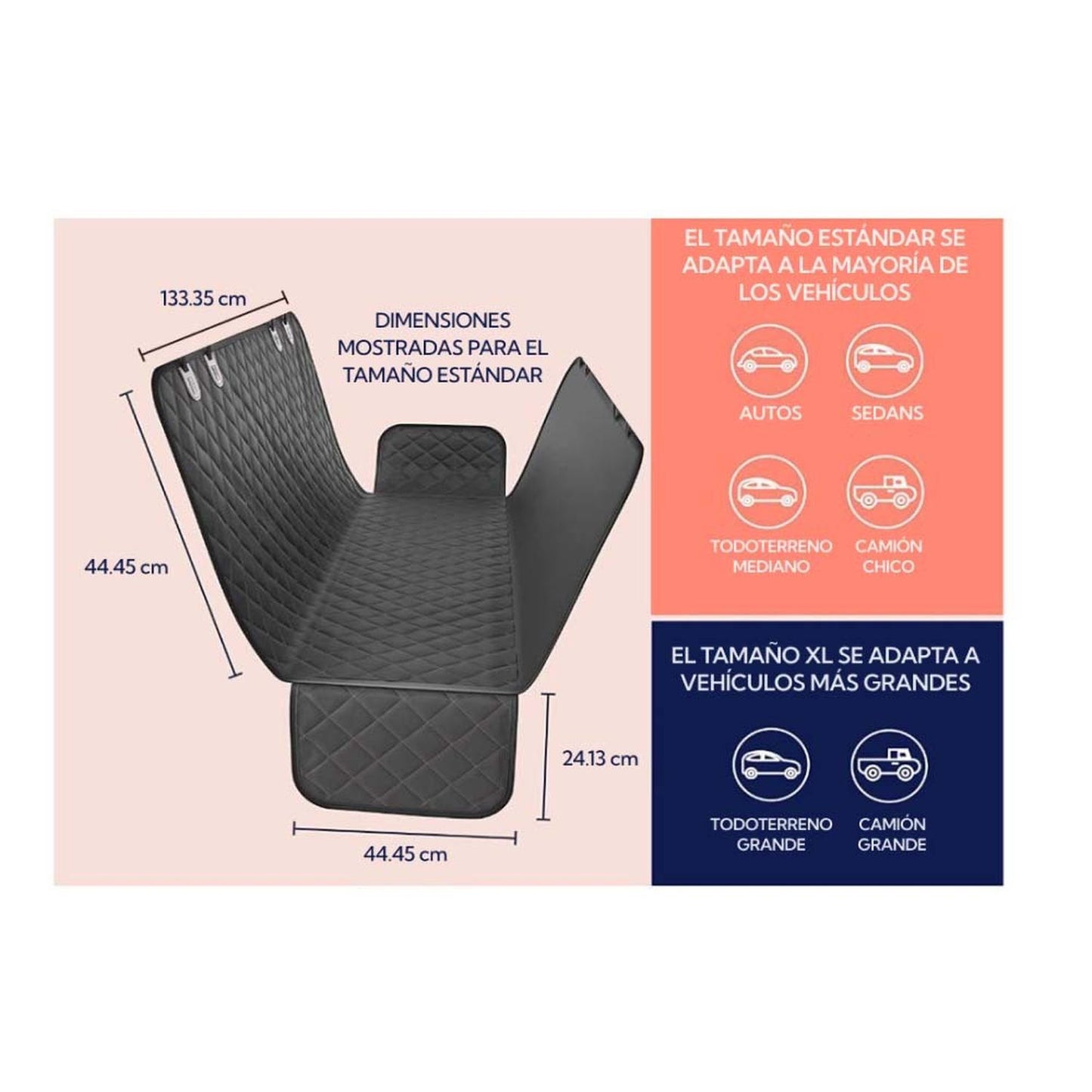 Cubre Asiento de automóvil para mascotas